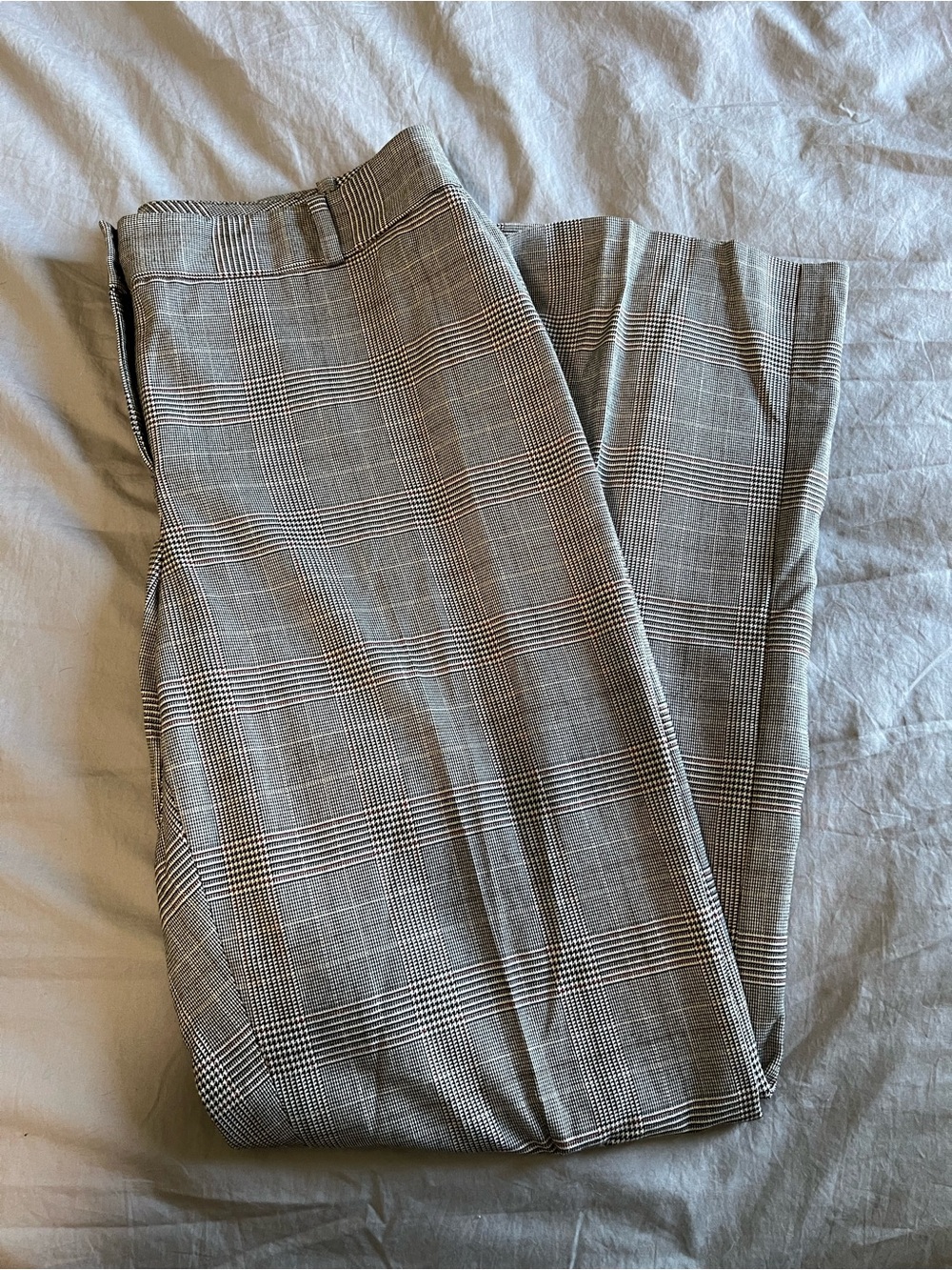 Talbots Plaid Trousers in Gray and Black